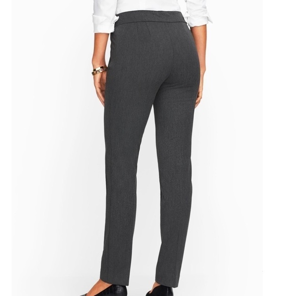 NEW Talbots Refined Bi Stretch Straight Leg Gray Pants Size 4 Charcoal Gray - Picture 2 of 11